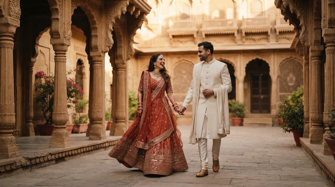 What to Wear for Your Indian Pre-Wedding Shoot